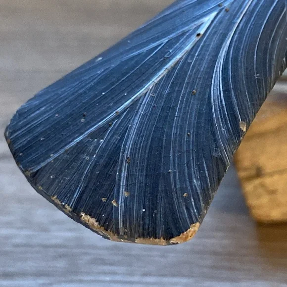 Sculpture cat Bird Figurine on Driftwood hand painted